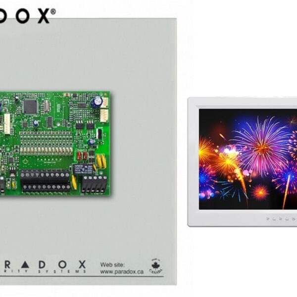 Centrala Paradox SP5500+ cu cutie cu traf si Touch Screen