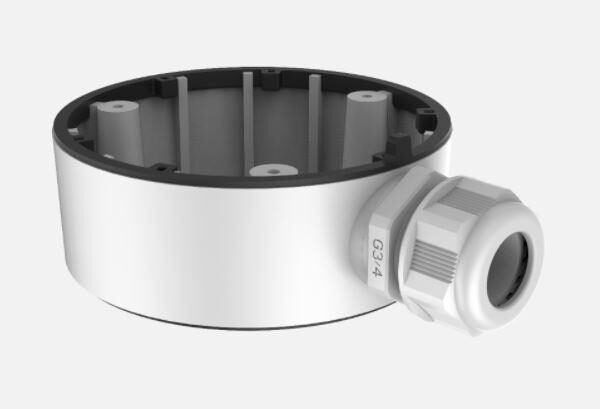 Cutie jonctiune Hikvision DS-1280ZJ-TR13, material aliaj de aluminiu, culoare alba,