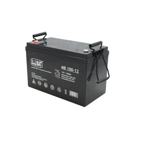 Acumulator VRLA AGM fara intretinere Megabat MB100-12; Capacitate:100Ah; Voltaj: 12V;
