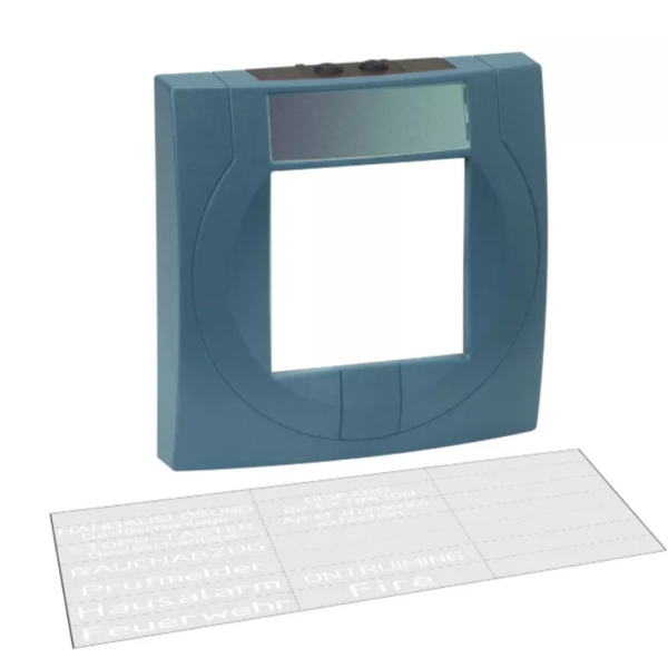 HW Carcasa buton cu geam albastru s.RAL5015, 704901.