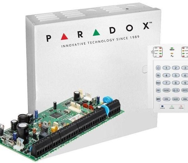 Centrala Paradox SP6000+; 8 zone pe placa (16 cu dublare