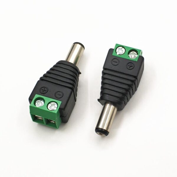 Conector de alimentare (TATA), 12V, cu surub, 5.5*2.1mm, LN-CT01G, pachet