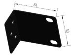 Set bracket pentru rack 1U 19" 380 pentru seria Hikvision - imagine 2