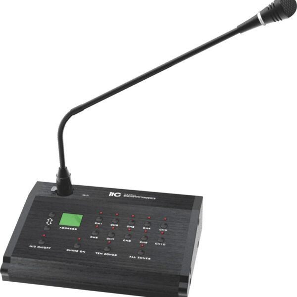 Microfon audio pentru 10 zone ITC T-218(A)