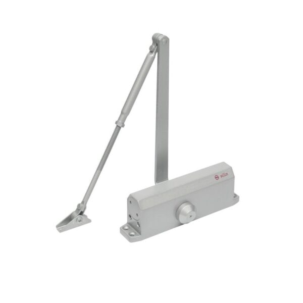 Amortizor hidraulic cu brat SA-5044AW-sv, argintiu; Pentru: usi cu greutatea