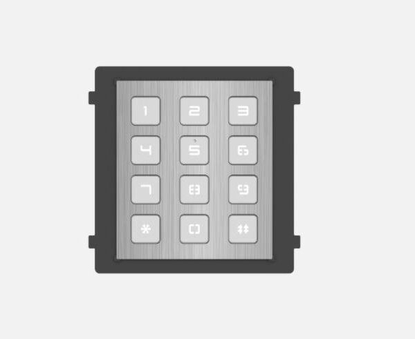 Modul de extensie videointerfon cu tastatura Hikvision DS-KD- KP/S;.permite formarea