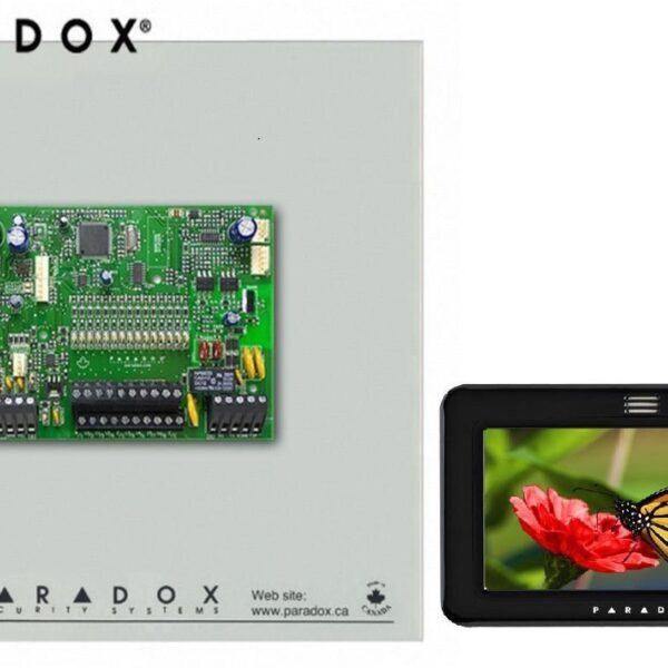 Centrala Paradox SP5500+; 5 intrări de zonă sau 10 cu