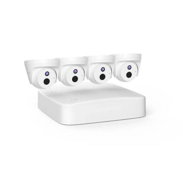 Tenda kit supraveghere 4 canele POE K4P-4CR, rezolutie: 4MP, latime