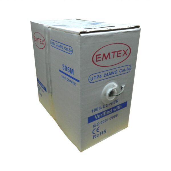 Cablu UTP categoria 5e full cupru EMT-UTP5E24AWG  / Emtex -