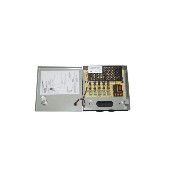 Sursa de alimentare 5A 12V in carcasa metalica, 5 iesiri