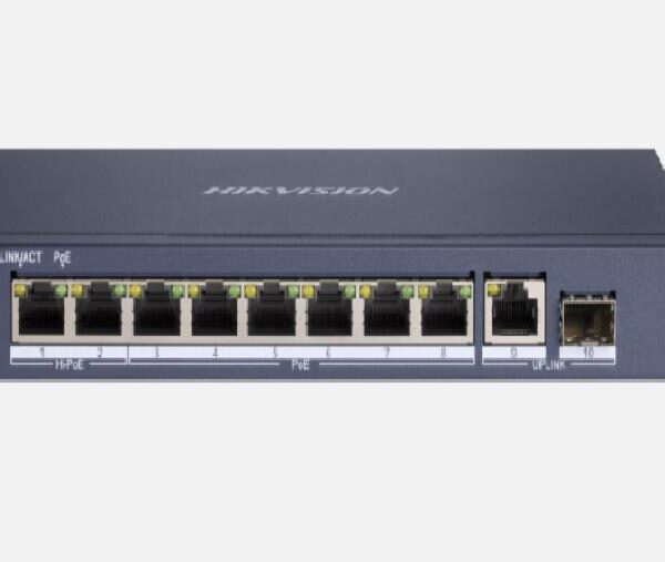 Switch Hikvision DS-3E0510HP-E, 8-port, PoE