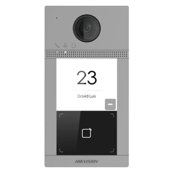 Post de exterior videointerfon IP Hikvision DS-KV8113-WME1(C); WIFI; 1 x