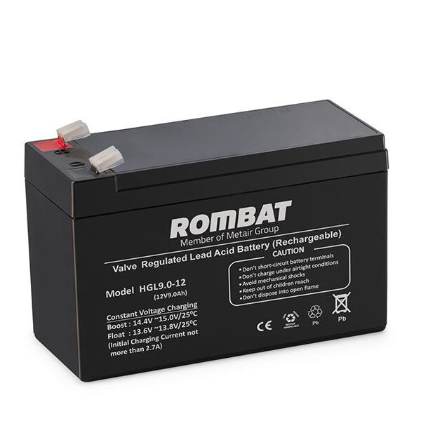 Acumulator stationar 9Ah/12V HGL12-9, Dimensiuni 151 x 65 x 94