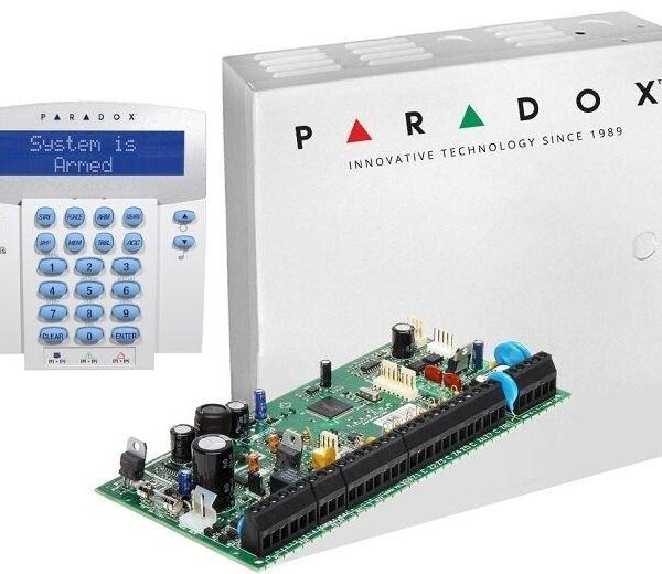 Centrala Paradox SP6000+; 8 zone pe placa (16 cu dublare