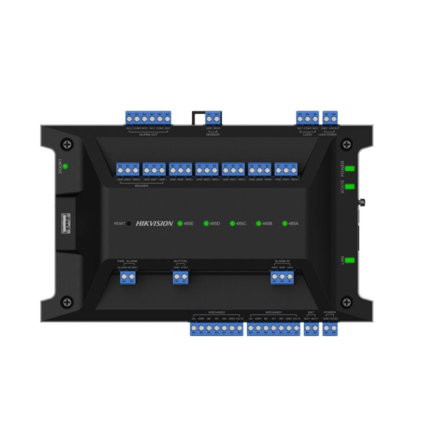 Centrala control acces Hikvision DS-K2701X(P), 10/100/1000 Mbps, interfete: 1x Network,