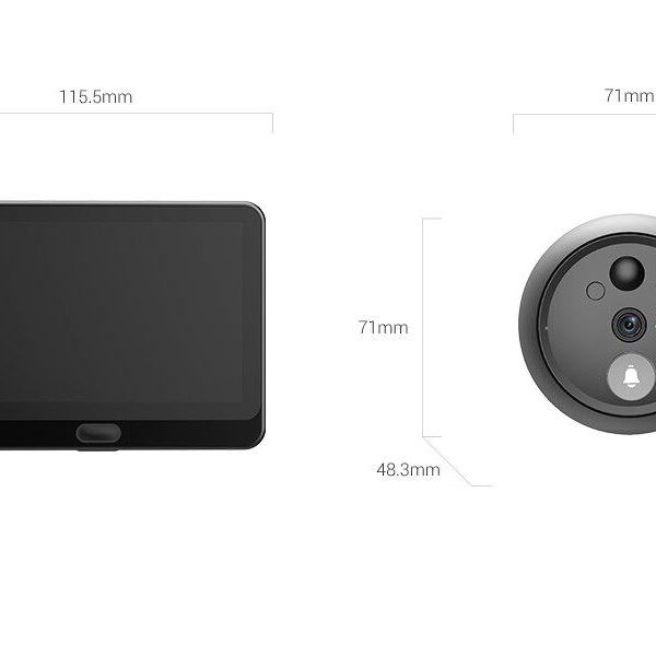 Vizor electronic Ezviz cu sonerie  CS-HP4; Senzor camera: 1/3"