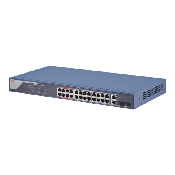 Switch 24 porturi Hikvision DS-3E1326P-EI, L2, Smart Managed, 24 ×