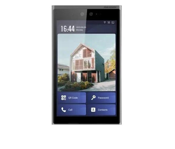 Post videointerfon cu recunoastere faciala Hikvision DS-KD9633-WBE6, deschidere usa de