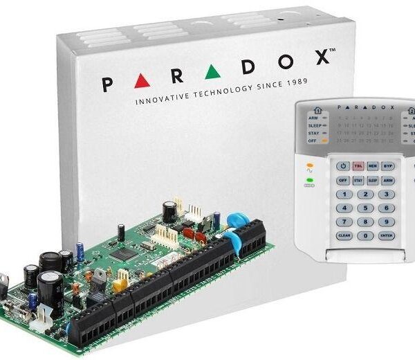Centrala Paradox SP6000+; 8 zone pe placa (16 cu dublare