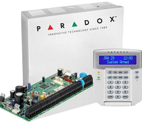 Centrala Paradox SP6000+; 8 zone pe placa (16 cu dublare
