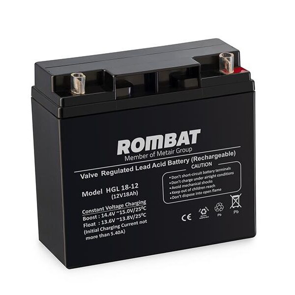 Acumulator stationar 18A/12V HGL12-18; Dimensiuni: 181 x 77 x 167