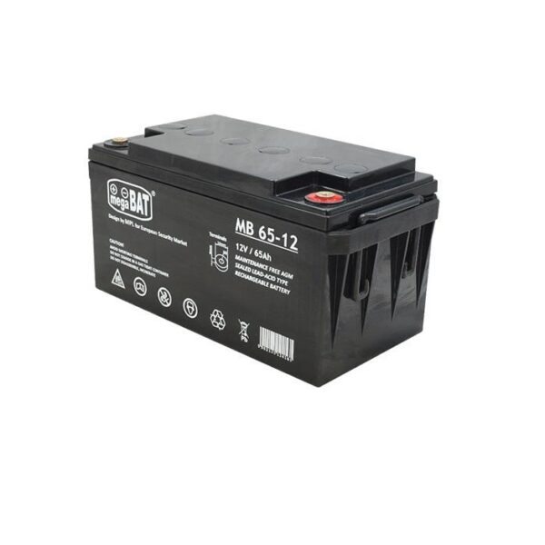 Acumulator VRLA AGM fara intretinere Megabat MB65-12; Capacitate:65Ah; Voltaj: 12V;