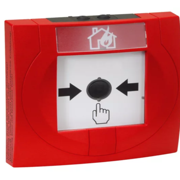 Honeywell Buton IQ8MCP compact EX, IP 66/67 roşu, cu sticlă