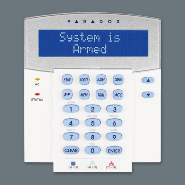 Tastatura LCD monocrom Paradox K641R, 32 caractere; cu cititor de