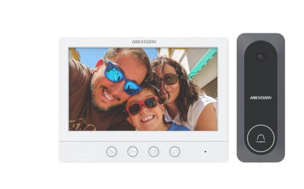 Kit video intercom Hikvision DS-KIS212, caracteristici post exterior: IR: 3m,