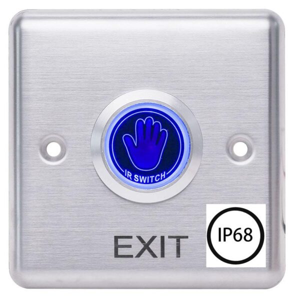 Buton de iesire cu infrarosu waterproof, incastrabil, ND-EB35, Iesire contact:NO/NC;
