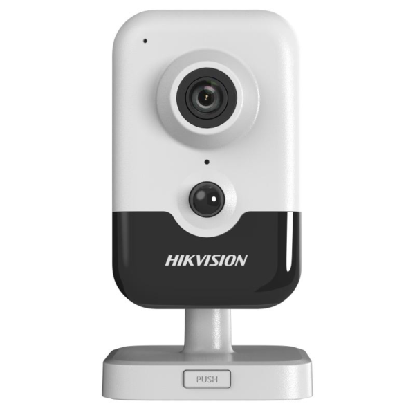 Camera de supraveghere IP cube 4MP Hikvision DS-2CD2443G2-IW(2.8MM)(W), lentila fixa