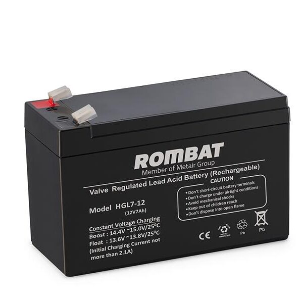 Acumulator stationar 7A/12V HGL12-7, Dimensiuni 151 x 65 x 101