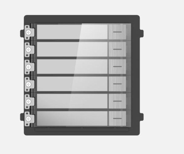 Modul de extensie videinterfon cu sase butoane de apelare Hikvision
