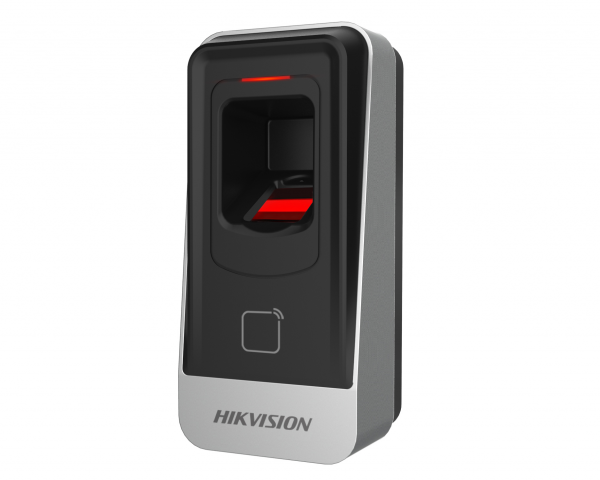Cititor biometric si card MIFARE Hikvision, DS-K1201AMF; citeste carduri MIFARE,