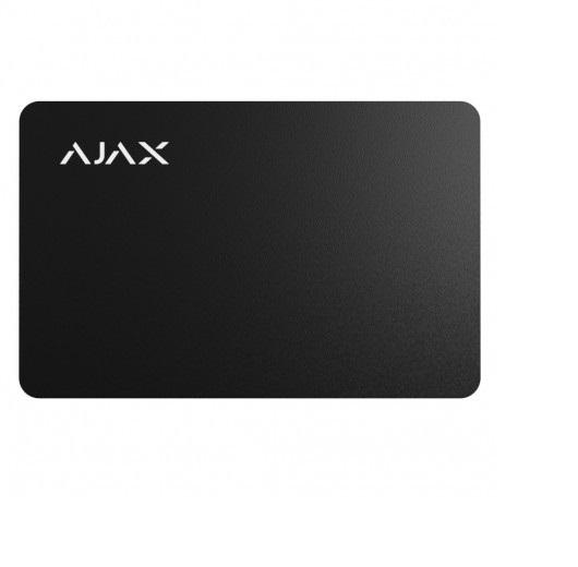 Cartela de proximitate Ajax Pass WH, 13.56 MHz, negru; Criptare