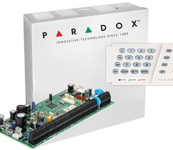 Centrala Paradox SP6000+; 8 zone pe placa (16 cu dublare