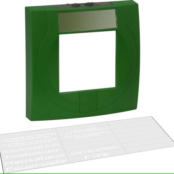 HW Carcasa buton cu geam verde s. RAL6002, 704904;