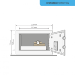 Seif Yale standard rezidential mini YSV/170; Se livreaza cu 2 - imagine 2