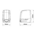 KIT automatizare poarta batanta Motorline TELICA24, 200 Kg/canat, 2.5 m/canat, - imagine 7