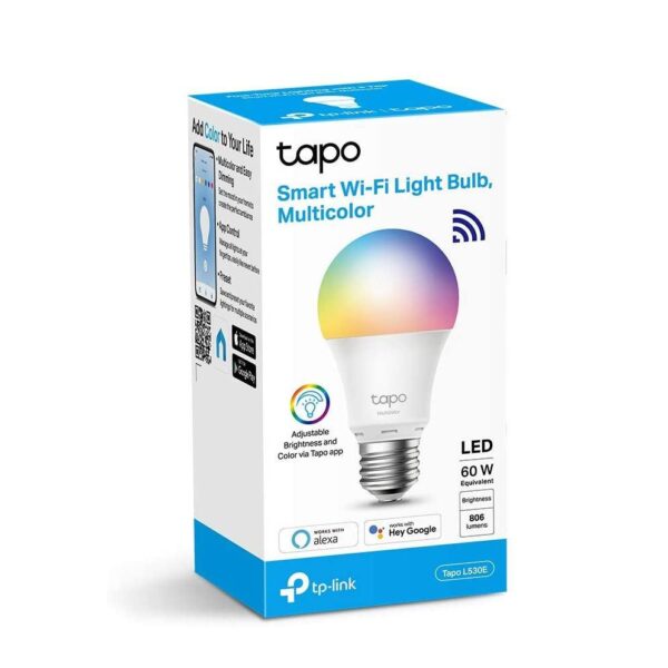 TP-Link Tapo L530E Smart bulb Multicolor Wi-Fi, E27, Wi-Fi Protocol