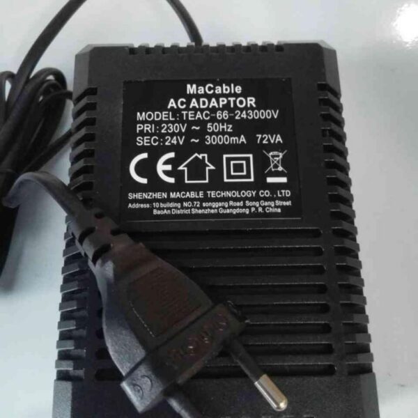 Sursa alimentare 24V/3A pentru camere Speed Dome Milesight; 1.4m 130*92*