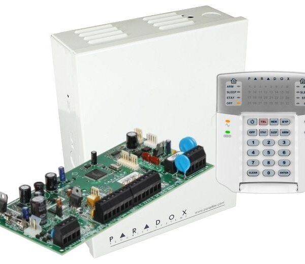 Centrala Paradox SP5500+; intrări de zonă sau 10 cu ATZ,