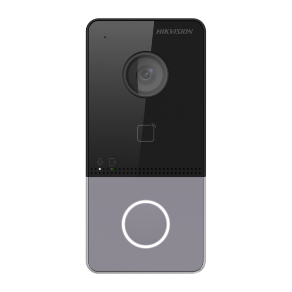 Post videointerfon de exterior WIFI Hikvision DS-KV6113-WPE1(C), montaj aparent pentru