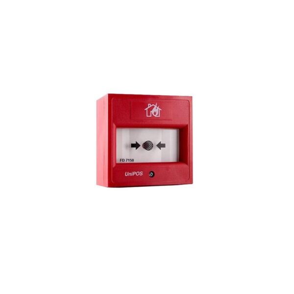 Buton de incendiu adresabil de interior, FD7150-RE, element activare din