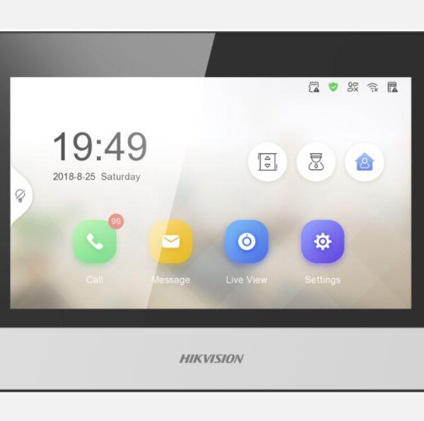 Monitor videointerfon WIFI 7inch color Hikvision DS-KH6320-WTE2; conectare pe 2